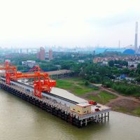 有利于砂石外運!江西首座萬噸級碼頭建成